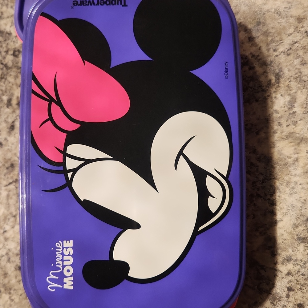 Tupperware Purple Lunch Set Minnie Mouse